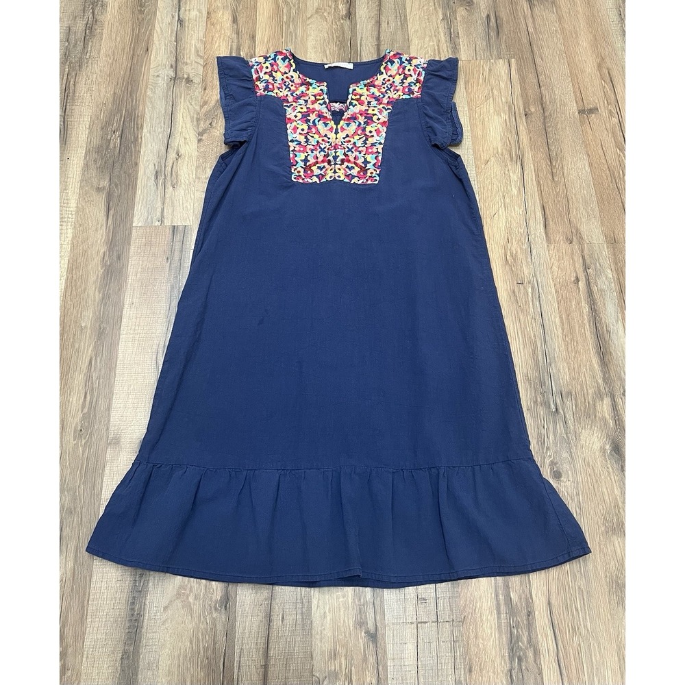 KIRUNDO Girl’s Summer Mini Dress‎ Casual V Neck Floral Sz M